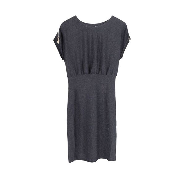 Love Moschino Metallic Glitter Mini Dress in Black Viscose - Picture 1 of 3
